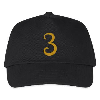 3 - Kinder Basecap - Schwarz - Vorne