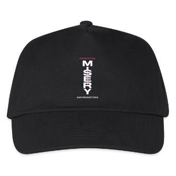 Manifesting Misery Typography - Kids’ Baseball Cap - black - Front