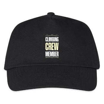 Climbing Crew - Kinder Basecap - Schwarz - Vorne