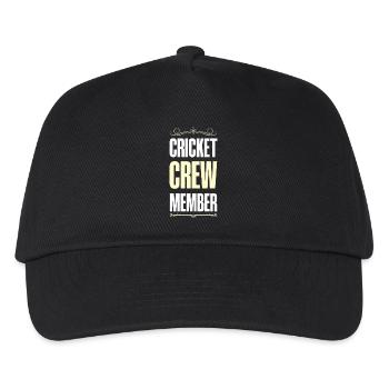 Cricket Crew - Kinder Basecap - Schwarz - Vorne
