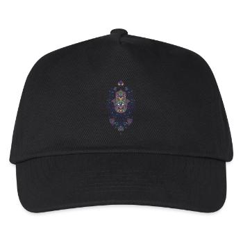 Spiritualität Heilige Geometrie Lotusblume - Kinder Basecap - Schwarz - Vorne