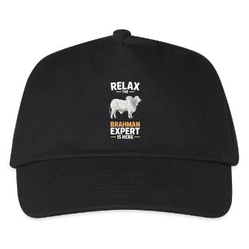 Dons des vaches Brahman Cattle - Casquette de baseball Enfant - noir - Devant