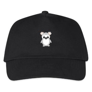 Koala Koalabär Bär Bärchen Gesicht Augen cute - Kinder Basecap - Schwarz - Vorne
