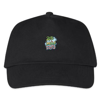 Malle 2025 Palme Mallorca - Kinder Basecap - Schwarz - Vorne