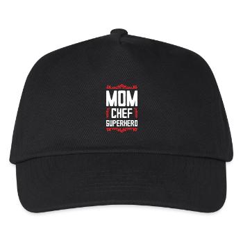 Mom Superhero Mom - Kids’ Baseball Cap - black - Front