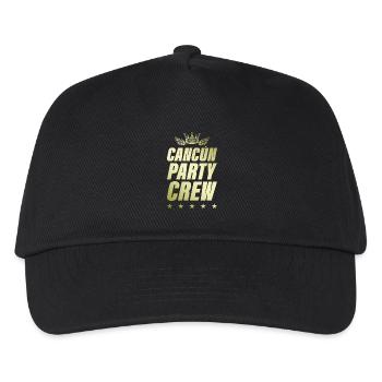 Cancun Party Crew Gold - Kids’ Baseball Cap - black - Front