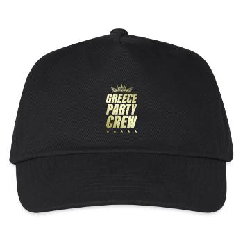 Greece Party Crew Gold - Kids’ Baseball Cap - black - Front