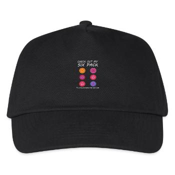 Flower Six-Pack - Kids’ Baseball Cap - black - Front