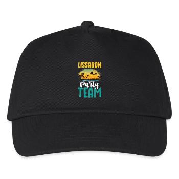 Lissabon Party Team - Kinder Basecap - Schwarz - Vorne