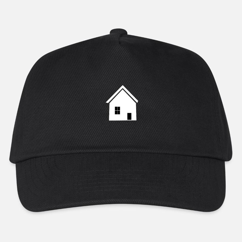 Bauherren Architekt Eigenheim Häuser Immobilie - Kinder Basecap - Schwarz