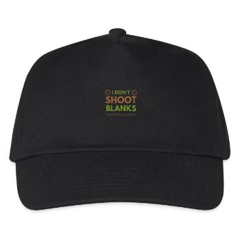 I Don't Shoot Blanks Dad Pregnancy Announcement - Kids’ Baseball Cap - black - Front