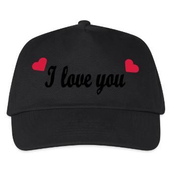 I love you - Kids’ Baseball Cap - black - Front