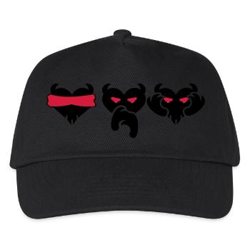 Sieh, sprich, höre kein Übel / see, speak, hear no - Kids’ Baseball Cap - black - Front