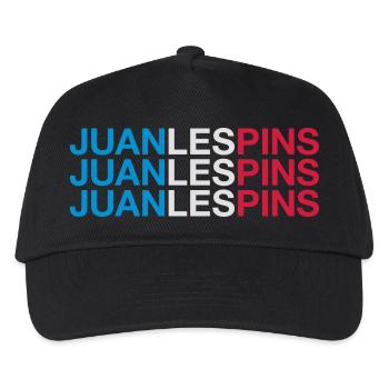 JUAN LES PINS Drapeau de la France - Casquette de baseball Enfant - noir - Devant