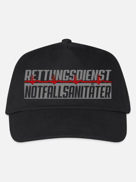Notfallsanitäter EKG - Kinder Basecap - Schwarz