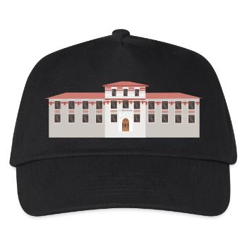 building house homes architektur haus gebaeude74 - Kinder Basecap - Schwarz - Vorne