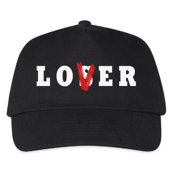 LOSER // LOVER - Kids’ Baseball Cap - black - Front