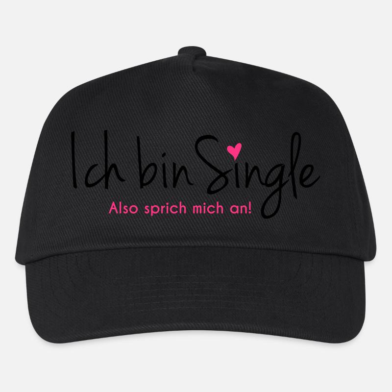 single - Kinder Basecap - Schwarz