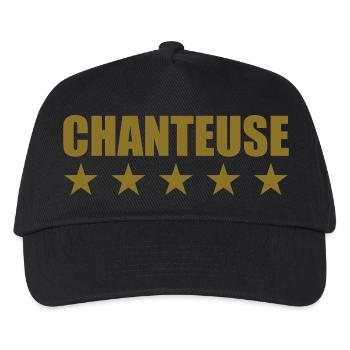 Chanteuse - Casquette de baseball Enfant - noir - Devant