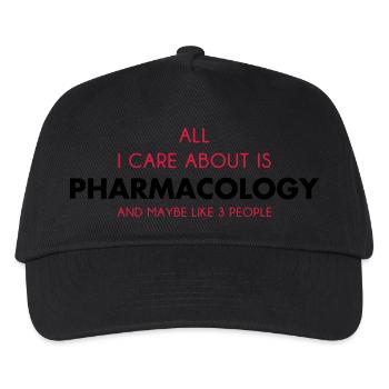 all i care about is pharmacology - Kids’ Baseball Cap - black - Front