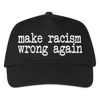 make racism wrong again - Kids’ Baseball Cap - black - Front