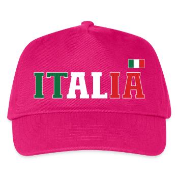 Italy Flag - Kids’ Baseball Cap - fuchsia - Front