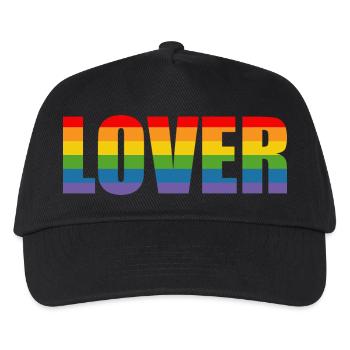 LGBT Regenbogen Lover LGBT lgbtqi queer - Kinder Basecap - Schwarz - Vorne