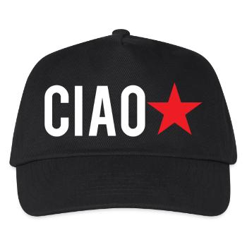 T-Shirt Hello Red Star T-Shirt Roter Stern - Kinder Basecap - Schwarz - Vorne