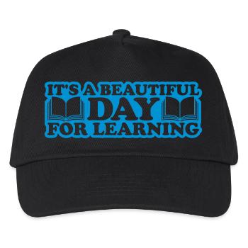 beautiful day for learning - Kids’ Baseball Cap - black - Front