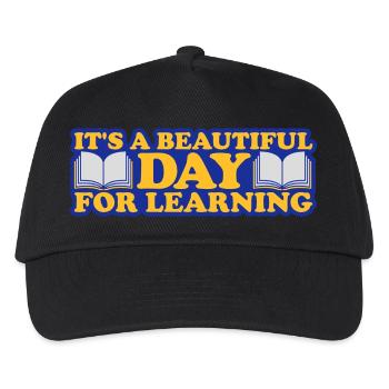 beautiful day for learning - Kids’ Baseball Cap - black - Front