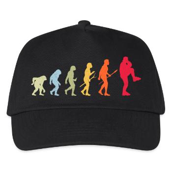 Baseball Evolution - Kids’ Baseball Cap - black - Front