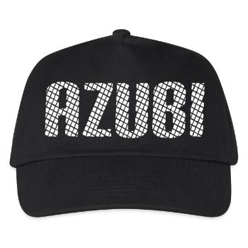 Azubi Tshirt 6 23 weiss - Kinder Basecap - Schwarz - Vorne