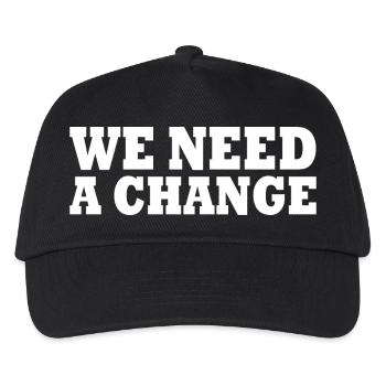 We need a change - Kinder Basecap - Schwarz - Vorne
