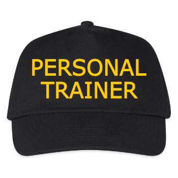 Personal trainer - Kinder Basecap - Schwarz - Vorne
