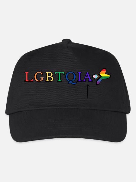 LGBTQIA+ - Kinder Basecap - Schwarz