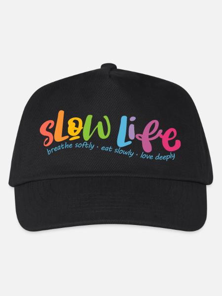 Slow Life - Casquette de baseball Enfant - noir