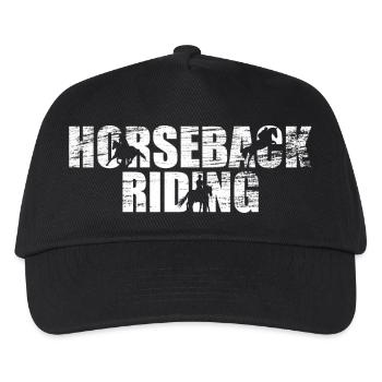 Horseback Riding - Kids’ Baseball Cap - black - Front