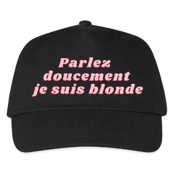 Sprich leise, ich bin blond - Kinder Basecap - Schwarz - Vorne