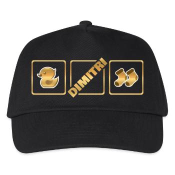 Naissance de Dimitri - Casquette de baseball Enfant - noir - Devant