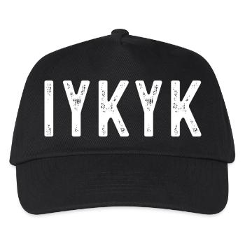 IYKYK If You Know You Know Funny - Kids’ Baseball Cap - black - Front