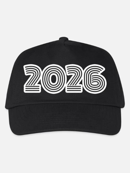 Retro 2026 - Kinder Basecap - Schwarz
