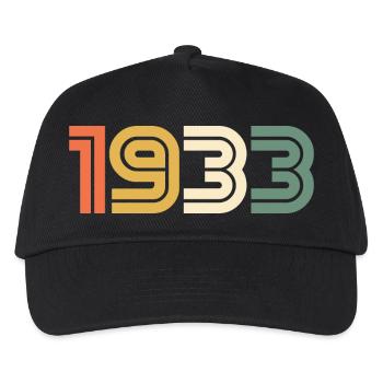 Sport Jahrgang 1933 - Kinder Basecap - Schwarz - Vorne