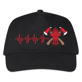 Firefighter Fire Brigade - Kids’ Baseball Cap - black - Front