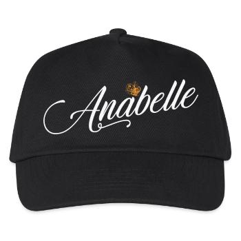 Anabelle Name für Frauen Kinder Kleinkinder - Anabelle - Kinder Basecap - Schwarz - Vorne