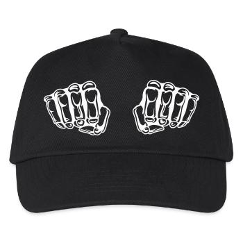 skull faust 2 - Kinder Basecap - Schwarz - Vorne
