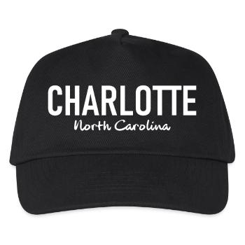 Charlotte - North Carolina - United States - USA - Kids’ Baseball Cap - black - Front