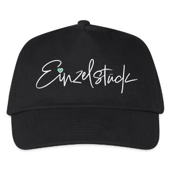 Unique piece – Stylish slogan motif for unique pieces - Kids’ Baseball Cap - black - Front