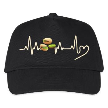 Pistazien Herzschlag Pistachio Heartbeat - Kids’ Baseball Cap - black - Front