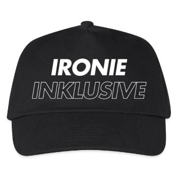 Ironie inklusive - Kinder Basecap - Schwarz - Vorne