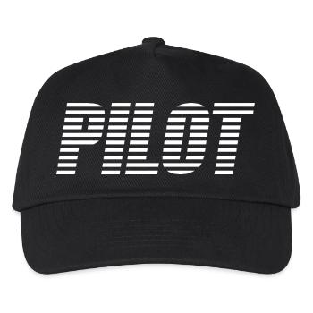 pilot - Kids’ Baseball Cap - black - Front